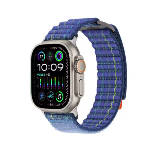 Foto - eses Nylonový strukturovaný řemínek pro Apple Watch - Modrý 38 mm, 40 mm, 41 mm