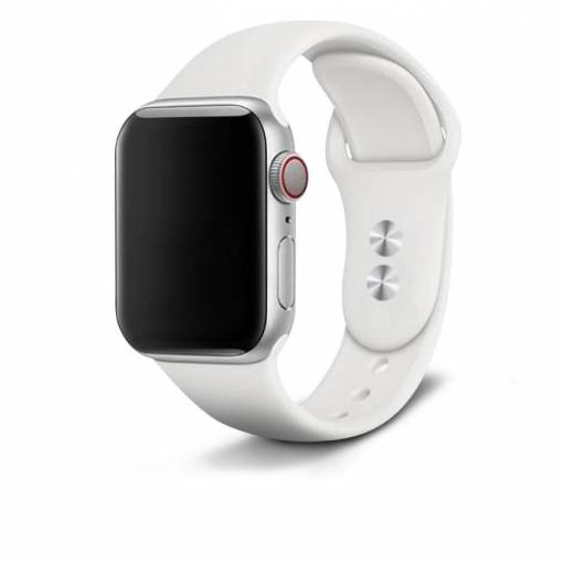 Foto - eses Silikonový řemínek pro Apple Watch - Bílý S, M, L, 42mm/44mm/45mm/49mm
