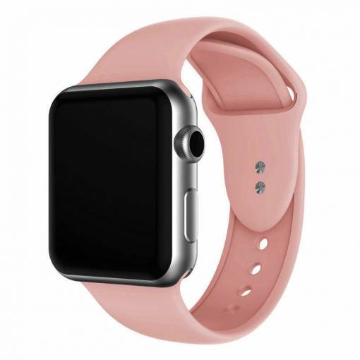 Foto - eses Silikonový řemínek pro Apple Watch - Růžový S, M, L, 42mm/44mm/45mm/49mm