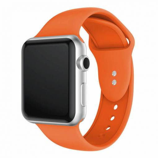 Foto - eses silikonový řemínek pro Apple Watch oranžový S/M/L 38mm/40mm/41mm