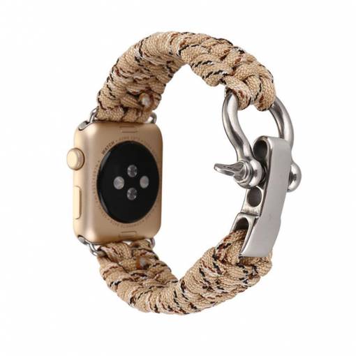 Foto - eses nylonový řemínek pro Apple Watch hnědá kamufláž 42mm/44mm/45mm