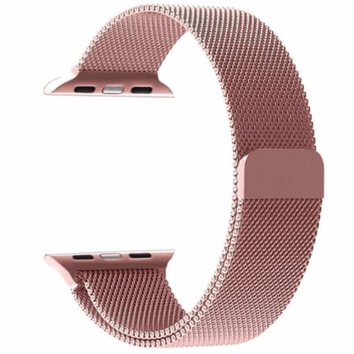 Foto - eses milánský tah pro Apple Watch růžový 42mm/44mm/45mm