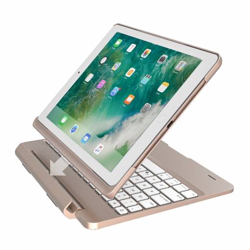 Foto - Odnímatelná klávesnice pro iPad 9.7" (2017) - zlatá