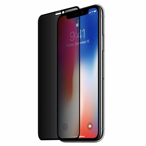 Foto - 3D tvrzené sklo pro iPhone X/ XS (bezpečnostní) - černá