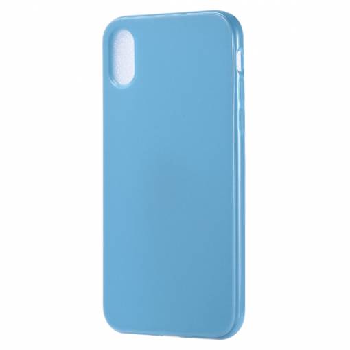 Foto - Silikonový liquid kryt na iPhone XR - modrá