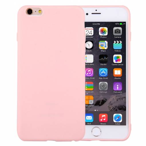 Foto - Matný silikonový kryt na iPhone 6/ 6S - růžová