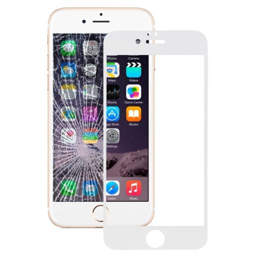 Foto - 3D tvrzené sklo pro iPhone 6 a 6S - Bílé