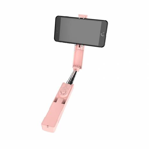 Foto - Bezdrátová Selfie tyč Travel - růžová