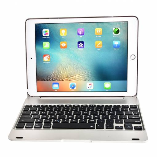 Foto - Bezdrátová klávesnice Laptop pro iPad 9.7" (2018) - stříbrná