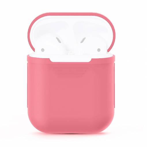 Foto - Silikonové pouzdro pro Airpods - světle růžová