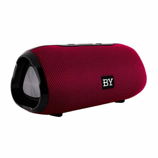Foto - BY Bluetooth Reproduktor 3D stereo - vínově červená