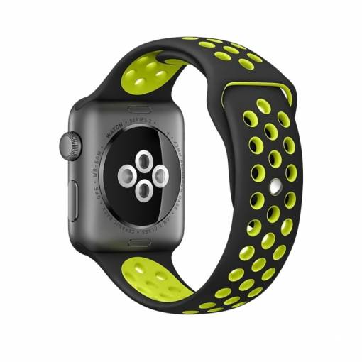 Foto - Sportovní řemínek pro Apple Watch 1 (42mm) - černo-žlutá
