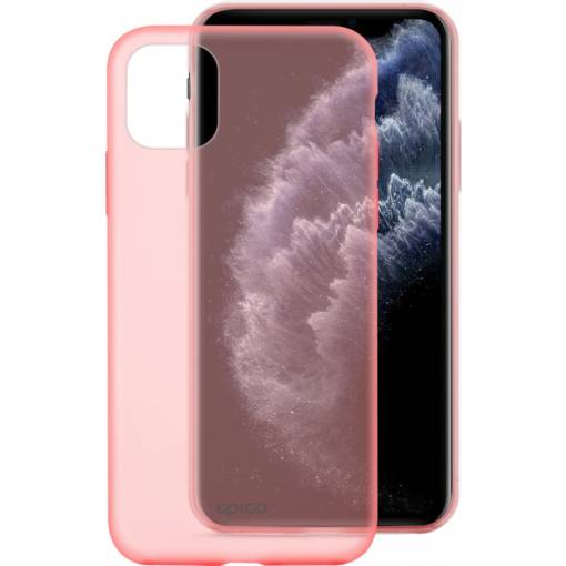 Foto - Matný silikonový kryt na iPhone 11 - růžová