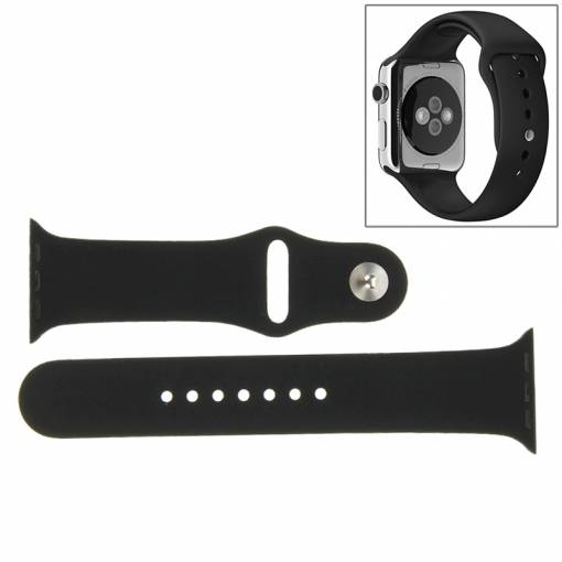 Foto - Silikonový řemínek pro Apple Watch 1 (42mm) - černá