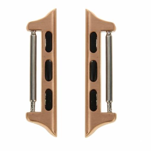 Foto - eses Pružinové magnetické konektory pro Apple Watch - Růžovo zlaté, 42mm/44mm/45mm/49mm