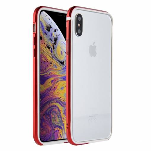 Foto - Sulada Hliníkový Bumper na iPhone XS Max - červená