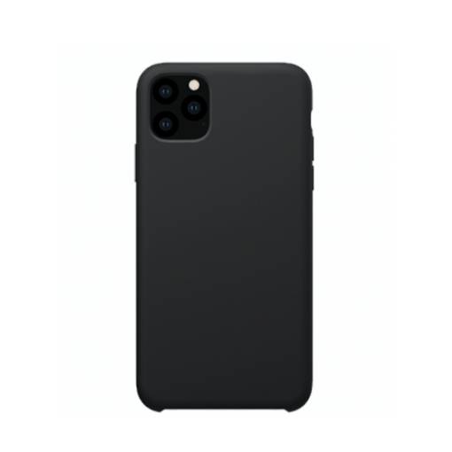 Foto - Silikonový liquid kryt na iPhone 11 Pro Max - černá