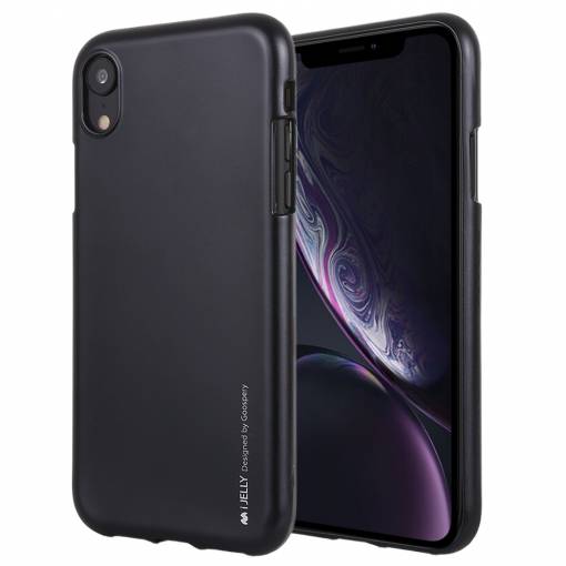 Foto - Liquid kryt Mercury Goospery na iPhone XR - Dark Black