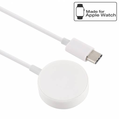 Foto - NoBrand magnetická USB-C nabíječka pro Apple watch 1 (1 m) - bílá