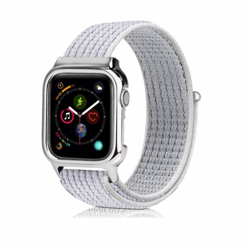 Foto - Nylonový řemínek pro Apple Watch 44mm - světle šedá