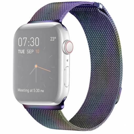 Foto - Řemínek (Milánský tah) pro Apple Watch 4 (40mm) - duha