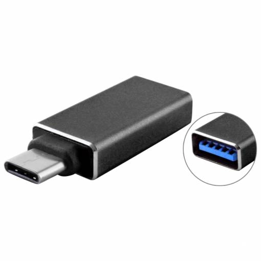 Foto - Redukce USB-C (samec) / USB (samice) - černá