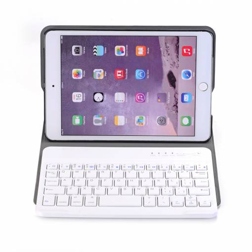 Foto - Bluetooth klávesnice pro iPad mini 1/2/3 - růžově zlatá