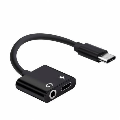 Foto - Redukce z USB-C na USB-C a 3.5mm jack - černá