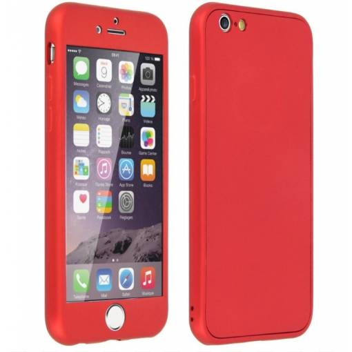 Foto - Silikonový kryt pro iPhone 6 a 6S - Červený