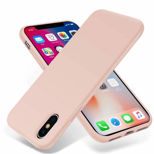 Foto - Silikonový kryt pro iPhone X a XS - Růžový