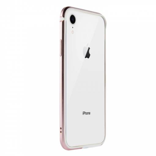 Foto - Sulada hliníkový Bumper na iPhone XR - růžově zlatá