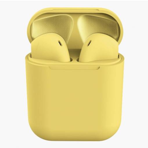 Foto - Bezdrátová sluchátka InPods 12 HiFi - žlutá