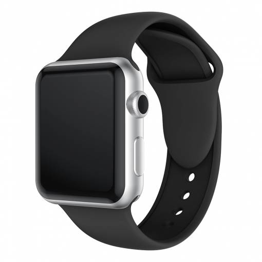 Foto - Silikonový řemínek Premium pro Apple Watch 5 (44mm) - černý