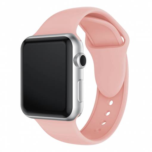 Foto - Silikonový řemínek Premium pro Apple Watch 5 (44mm) - růžově červená