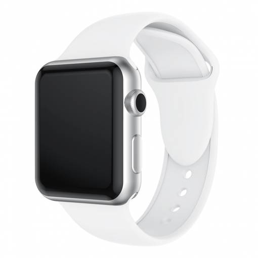 Foto - Silikonový řemínek Premium pro Apple Watch 5 (44mm) - bílá