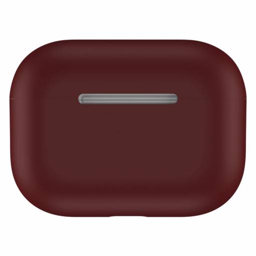 Foto - Silikonový obal pro Airpods Pro - tmavě červená