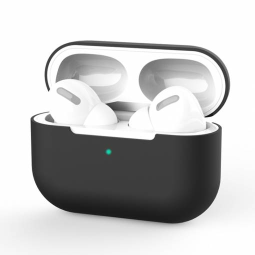 Foto - Silikonový obal na Airpods Pro (Premium) - černá