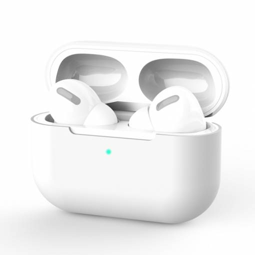 Foto - Silikonový obal na Airpods Pro (Premium) - bílá