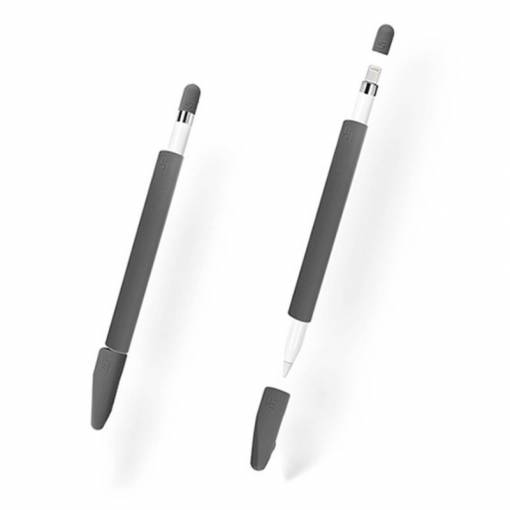 Foto - Silikonový obal na Apple Pencil (Sada 4 ks) - šedá