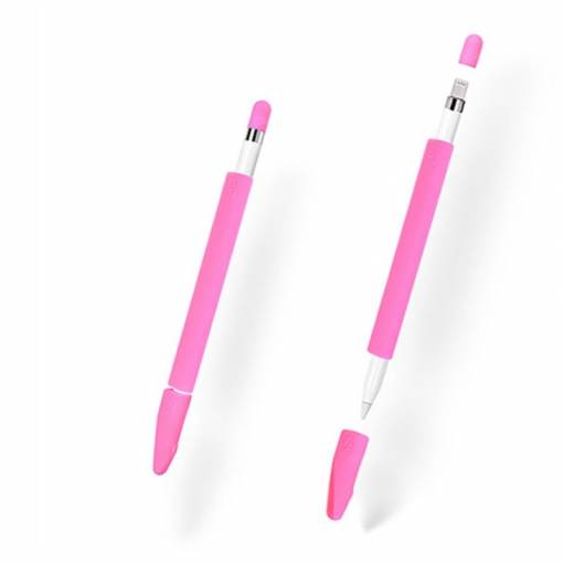 Foto - Silikonový obal na Apple Pencil (Sada 4 ks) - růžová
