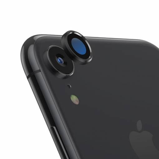 Foto - Tvrzené sklo Titanium na zadní kameru iPhone XR - černá
