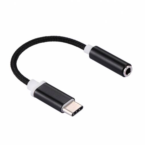 Foto - Odolná redukce z USB-C na 3.5mm jack - černá