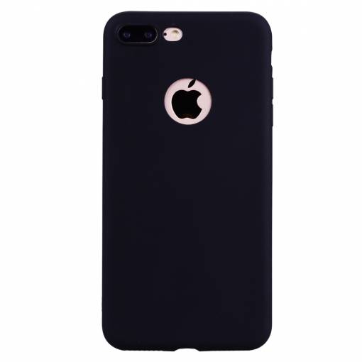 Foto - Obal s výřezem na logo na iPhone 7 Plus - Candy Black