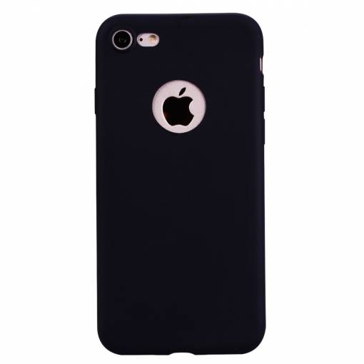 Foto - Obal s výřezem na logo na iPhone 7 - Candy Black