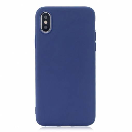 Foto - Matný silikonový obal na iPhone XR - Royal Blue