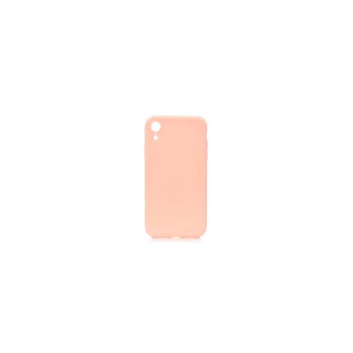 Foto - Matný silikonový obal na iPhone XR - růžová