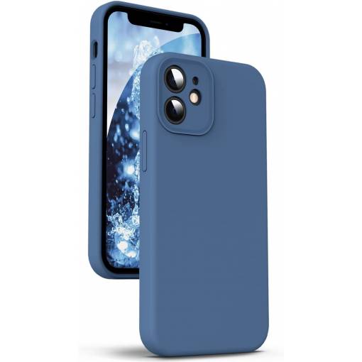 Foto - Silikonový kryt pro iPhone 12 modrý