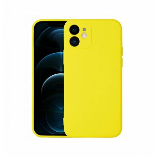 Foto - Silikonový kryt pro iPhone 12 žlutý