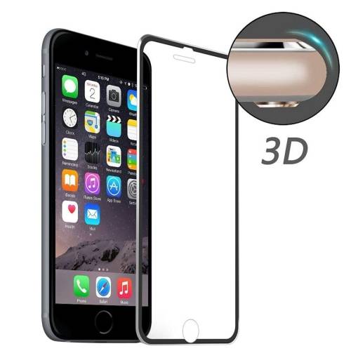 Foto - 3D tvrzené sklo pro iPhone 7 Plus/ 8 Plus - černý okraj