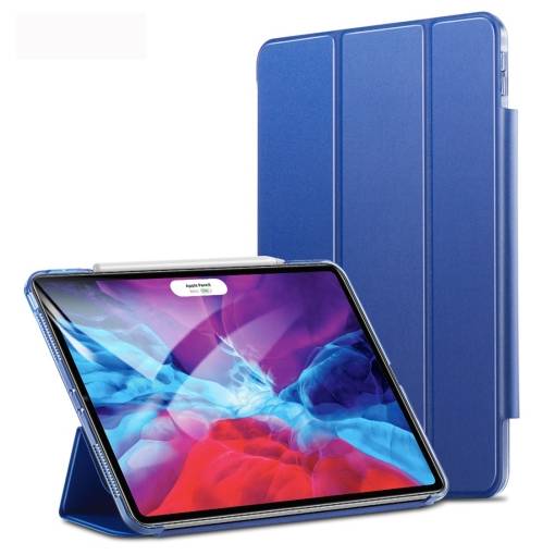 Foto - Pouzdro z PU kůže pro Apple iPad Pro 12.9 (2020) + slot pro Apple Pencil - Navy Blue